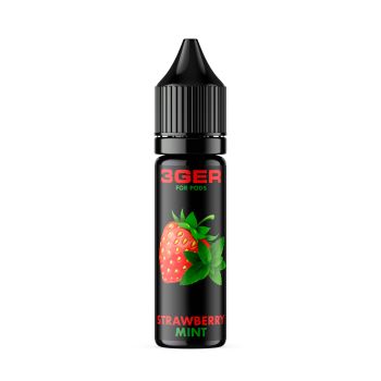 Жидкость для электронных сигарет 3Ger Salt Strawberry Mint 50 мг 15 мл