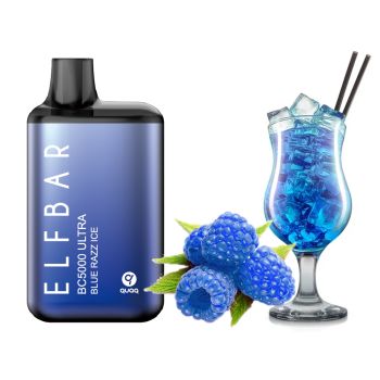 Elf Bar BC5000 ULTRA Синяя Малина Лимонад с холодком 5% (Перезаряжаемый) Оригинал